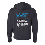 Surf City Marathon: Full Zip Hoodie, Surf City Marathon