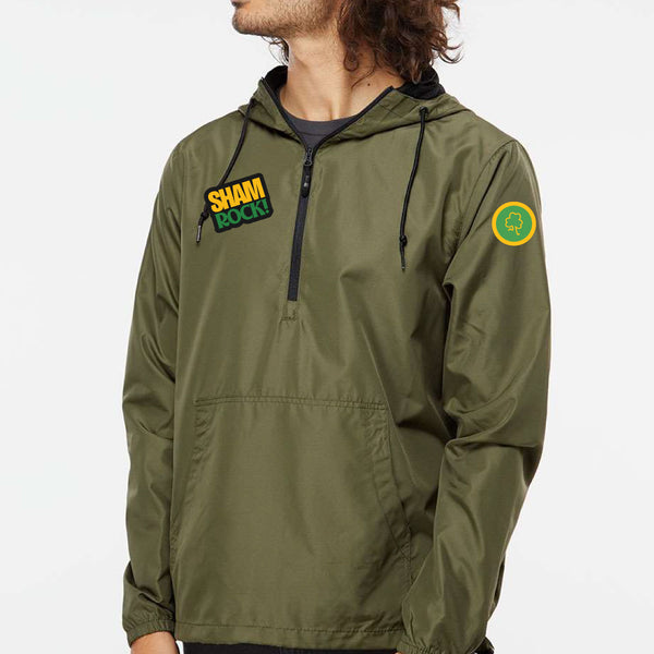 Shamrock Run 1/2 Zip Hooded Windbreaker