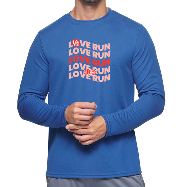 PRE-ORDER: Long Sleeve Performance Tee, Philadelphia Love Run