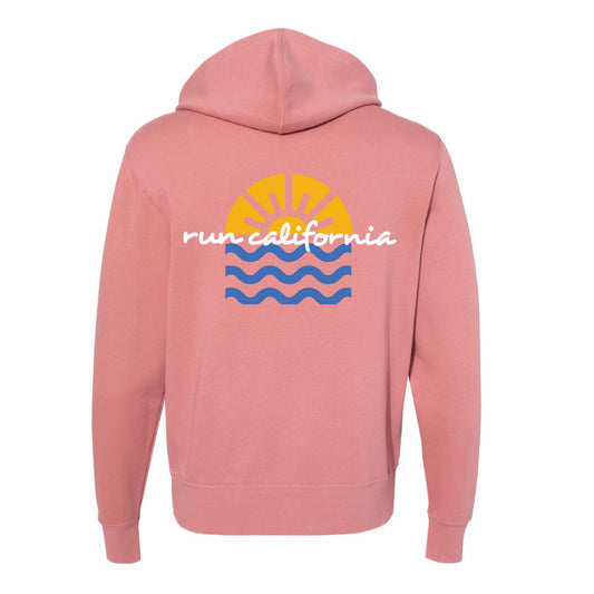 Run California Pink Zip Hoodie