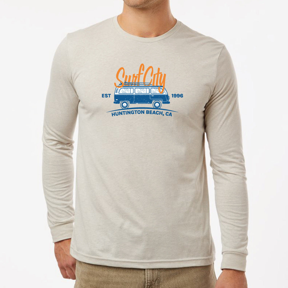 Surf City Marathon Throwback Long Sleeve Tee