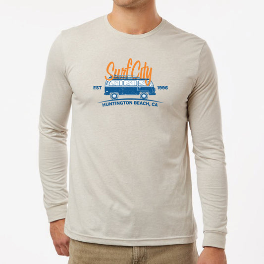 Surf City Marathon Throwback Long Sleeve Tee