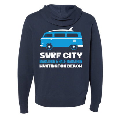 Surf City Marathon Bus Hoodie with Zip