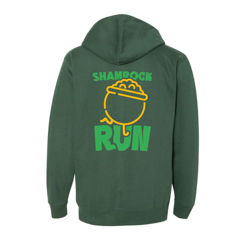 Shamrock Run Lucky Zip Hoodie