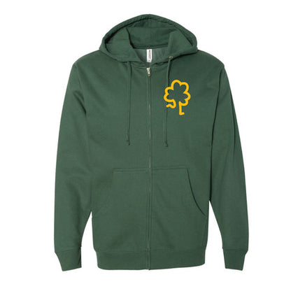 Shamrock Run Lucky Zip Hoodie