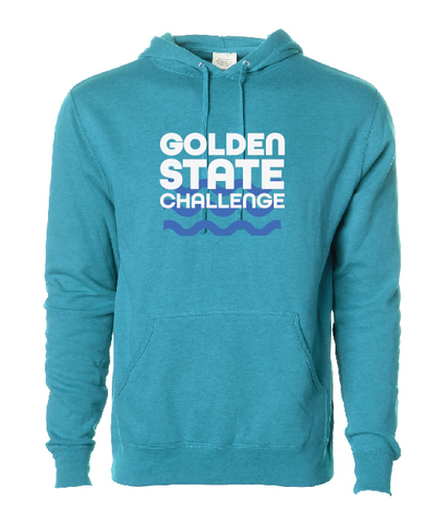 Run California: Golden State Challenge Wave Hoodie, Teal