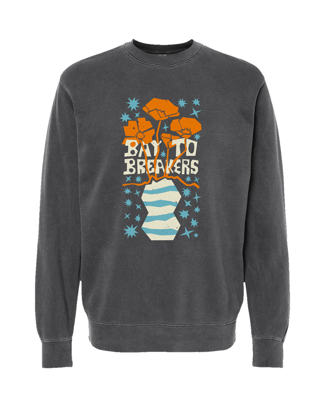 NEW: Bay to Breakers Poppy Crewneck