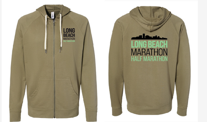 Long Beach Full Zip Hoodie, Olive