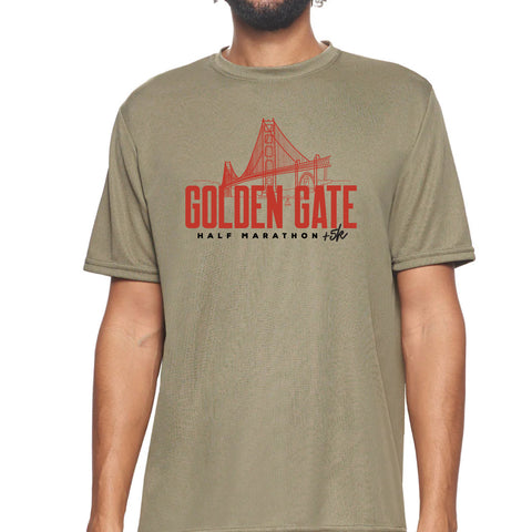 Golden Gate Performance Tee, Tan