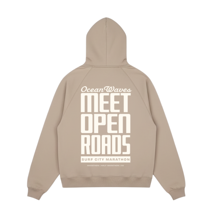 Surf City Marathon Sand Zip Hoodie