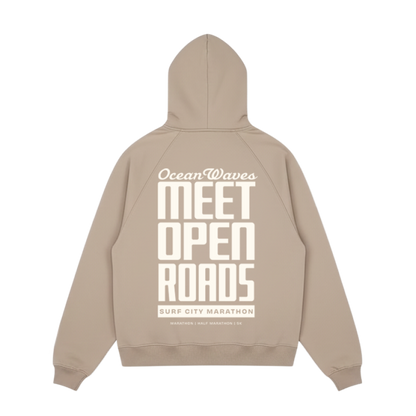 Surf City Marathon Sand Zip Hoodie
