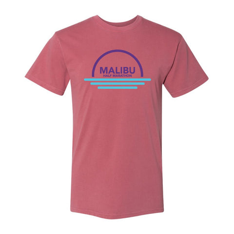 Malibu Half Marathon and 5K, Casual Tee - Pink