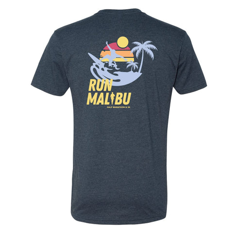 Malibu Half Marathon and 5K, Casual Navy Tee