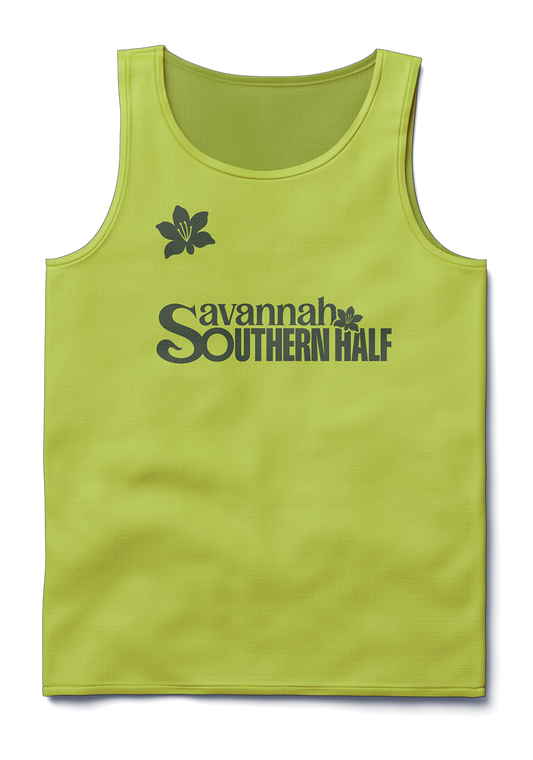 Green tank top with 'Savannah Southern Half' logo
