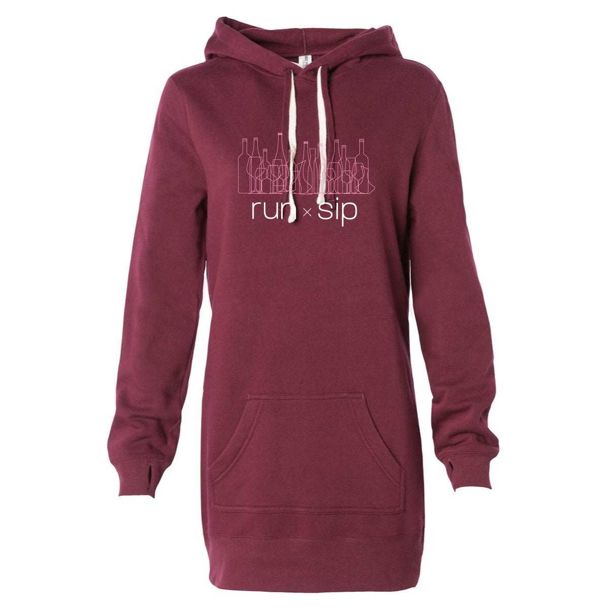 Run. Sip. Hoodie Dress