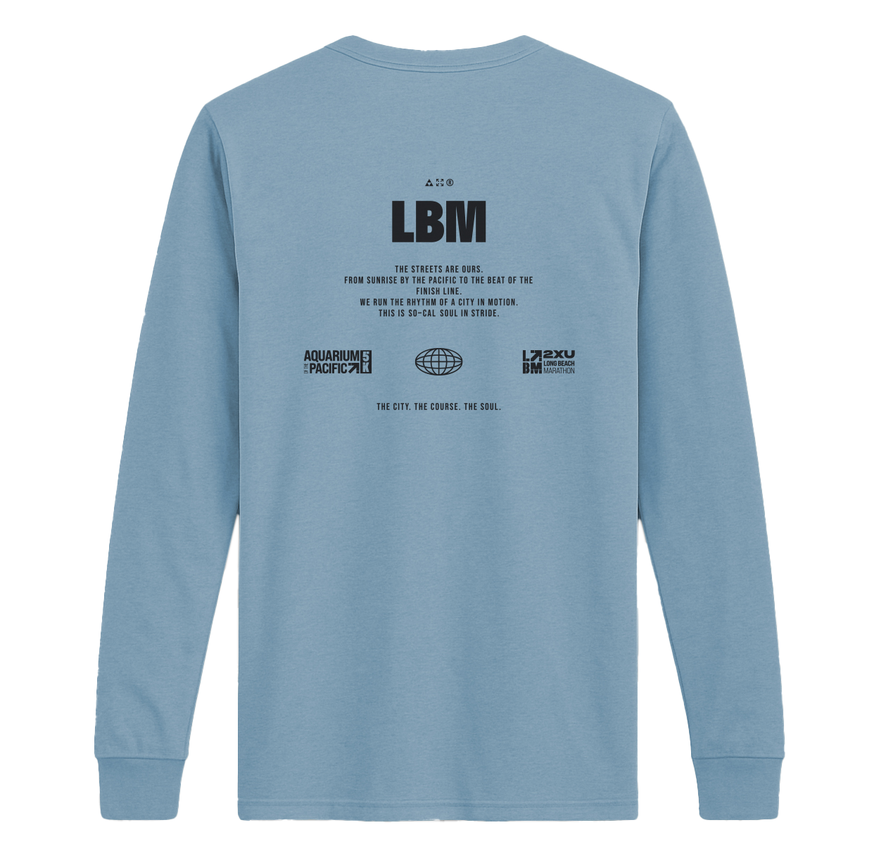 NEW: Long Beach Aqua Long Sleeve Tee