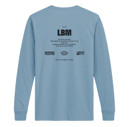 NEW: Long Beach Aqua Long Sleeve Tee