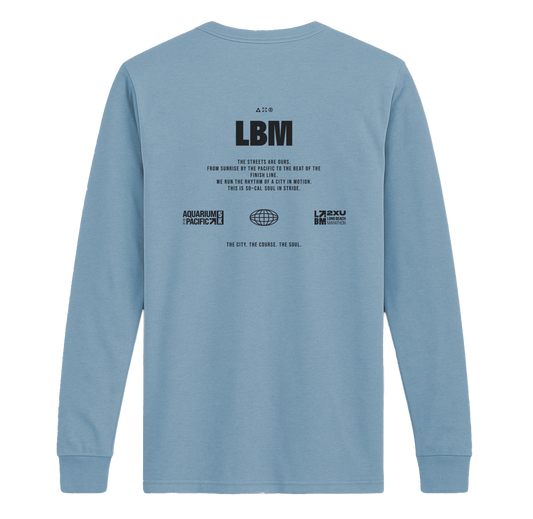 NEW: Long Beach Aqua Long Sleeve Tee