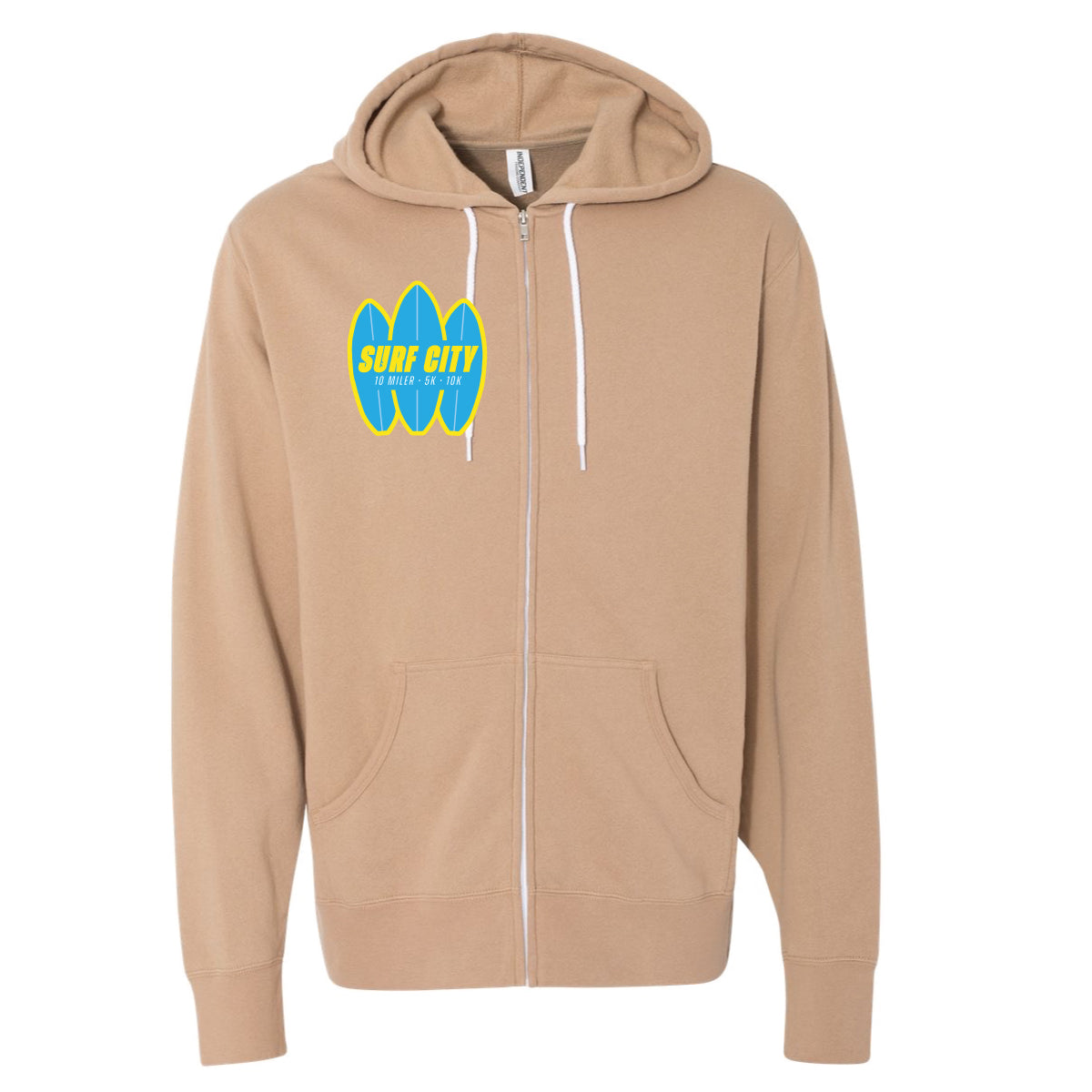 Surf City 10: Unisex Zip Hoodie