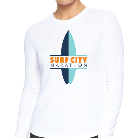 Surf City Marathon Women's Performance Long Sleeve Tee