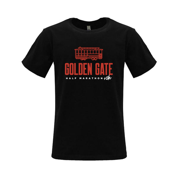 Golden Gate Half Marathon: Trolley Tee - Dark Gray