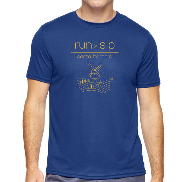 Run. Sip. Santa Barbara. Performance Tee - Unisex