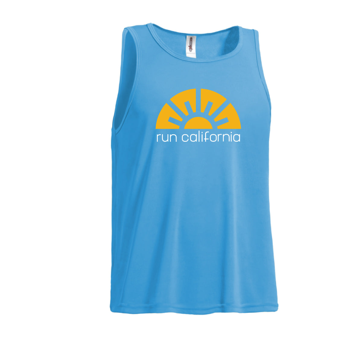 Run California: Unisex Singlet - Light Blue