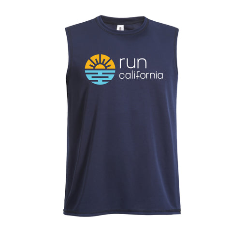 Run California: Unisex Tank - Navy