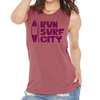 Surf City Marathon Festival Tank - Pink