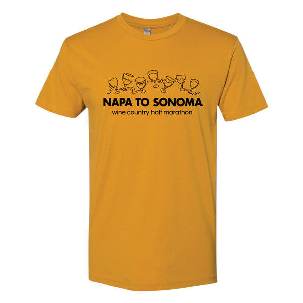 Napa to Sonoma Casual Tee, Gold